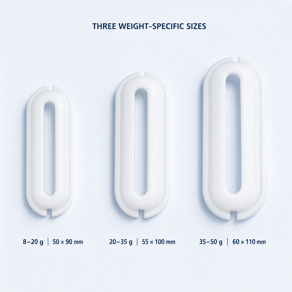 Three size options for laboratory mouse restraint guards